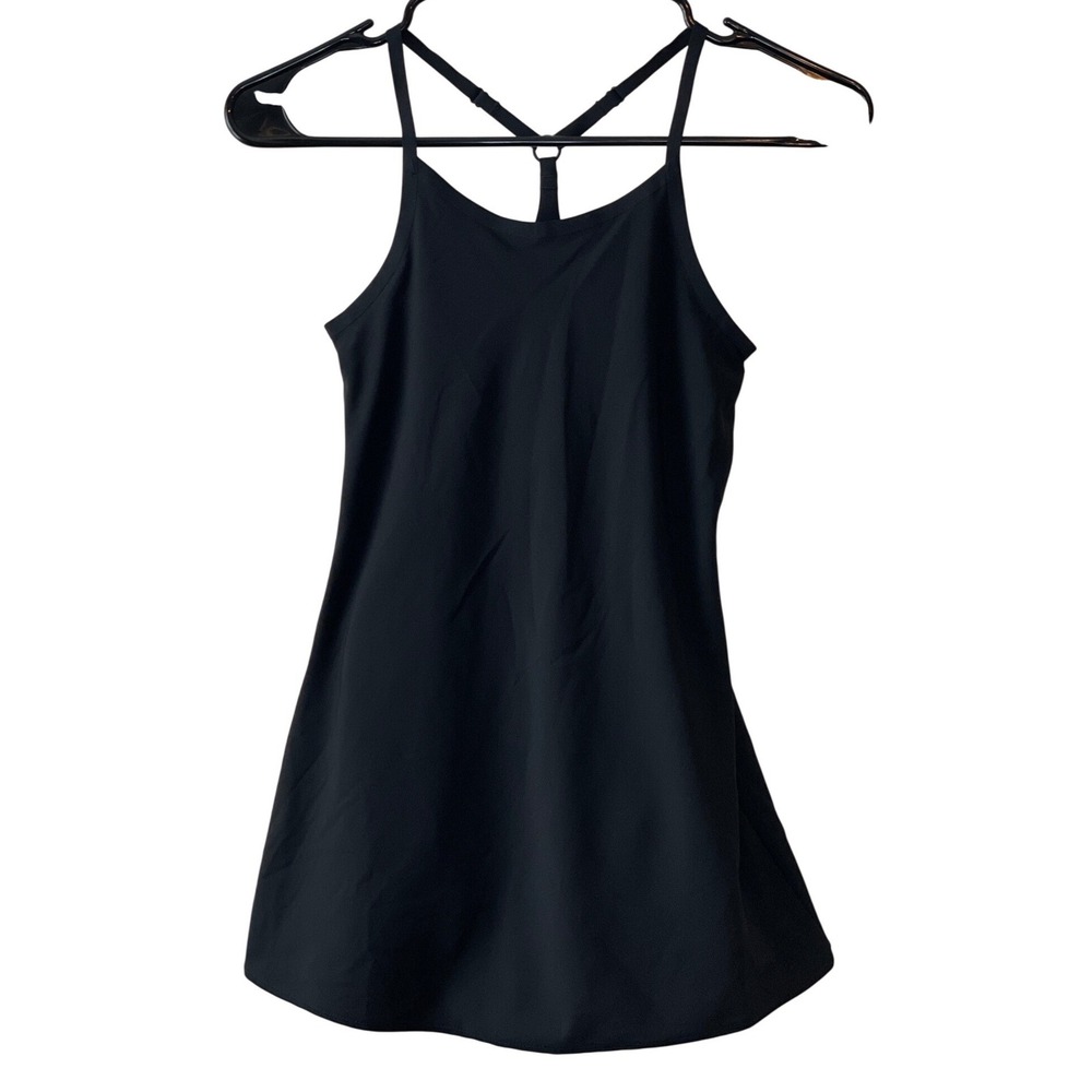 Outdoor Voices Exercise Dress Girls Size 6/6X Black New Built-in Liner OG1102